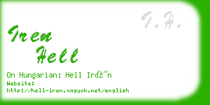 iren hell business card